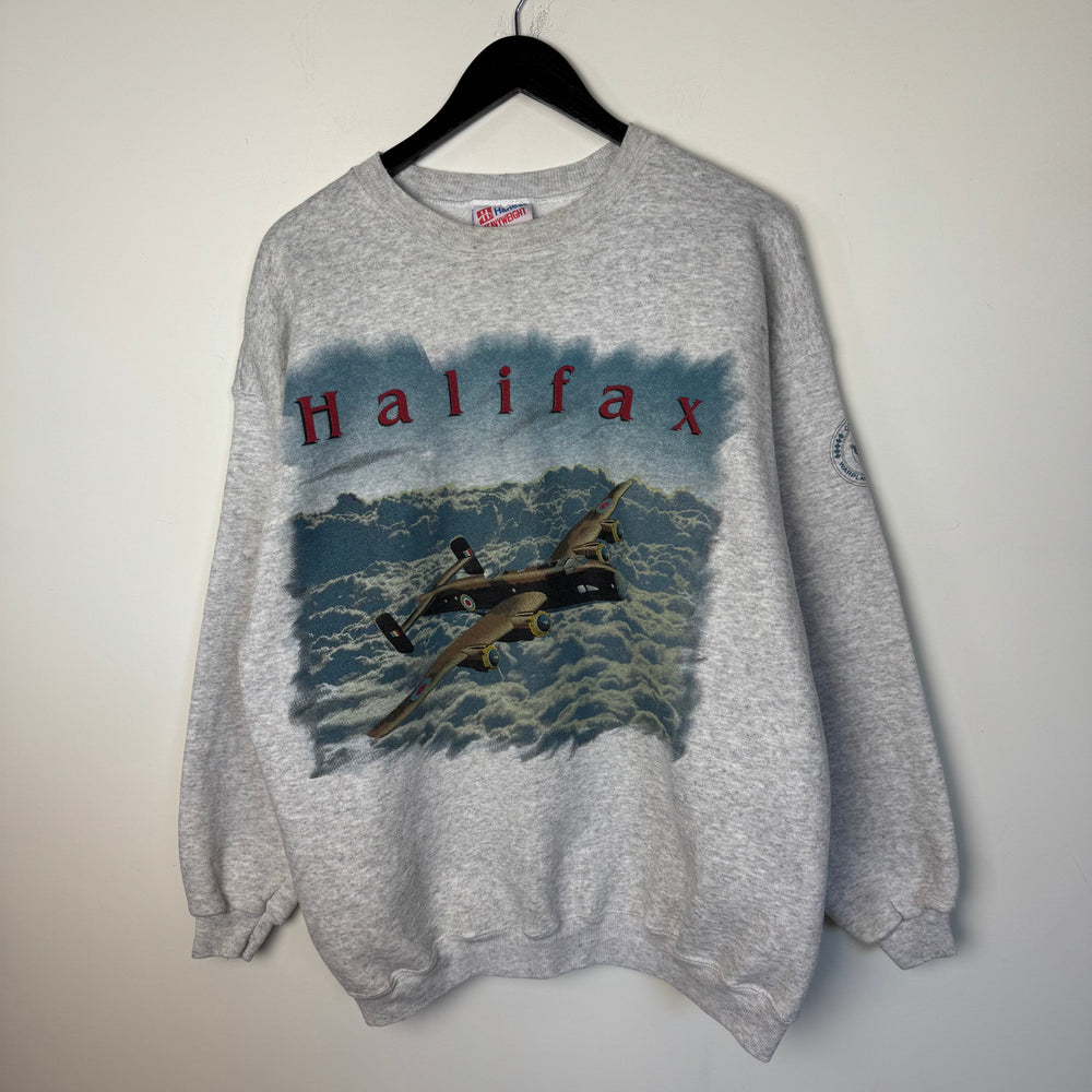 Vintage 90's HALIFAX War Plane Sweatshirt