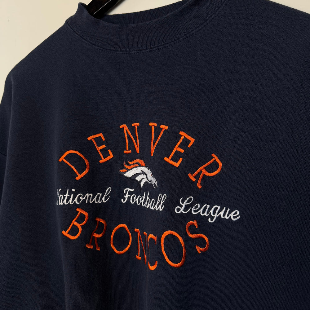 Vintage NFL Denver BRONCOS Embroidered Sweatshirt