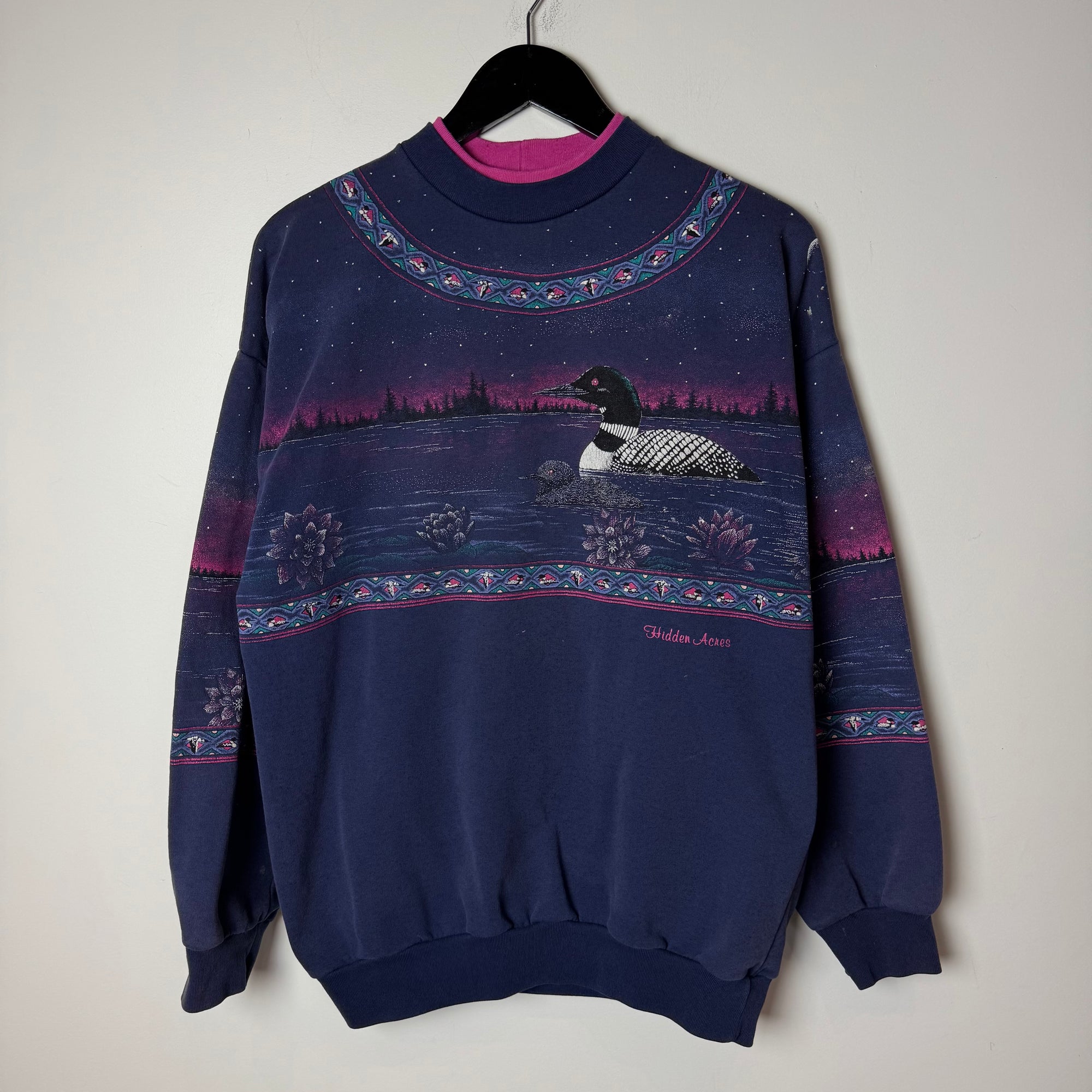 Vintage 90's LOON Wildlife Sweatshirt