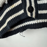 Vintage 90's FRONTLINE Chrome Cavalier Knit Cardigan Sweater