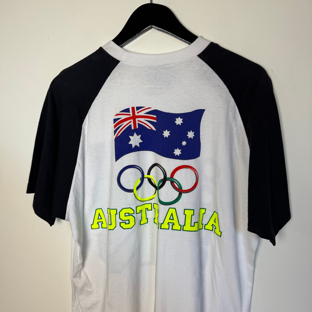 Vintage 90's ADIDAS Olympics Team Australia Raglan Tshirt