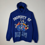 Vintage 90's MLB Toronto BLUE JAYS Looney Tunes Hoodie Sweatshirt