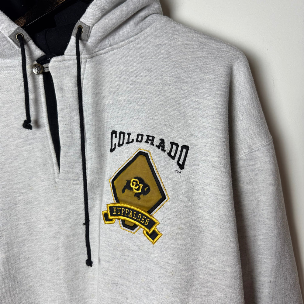 Vintage 90's University of COLORADO Varsity Hoodie Sweatshirt