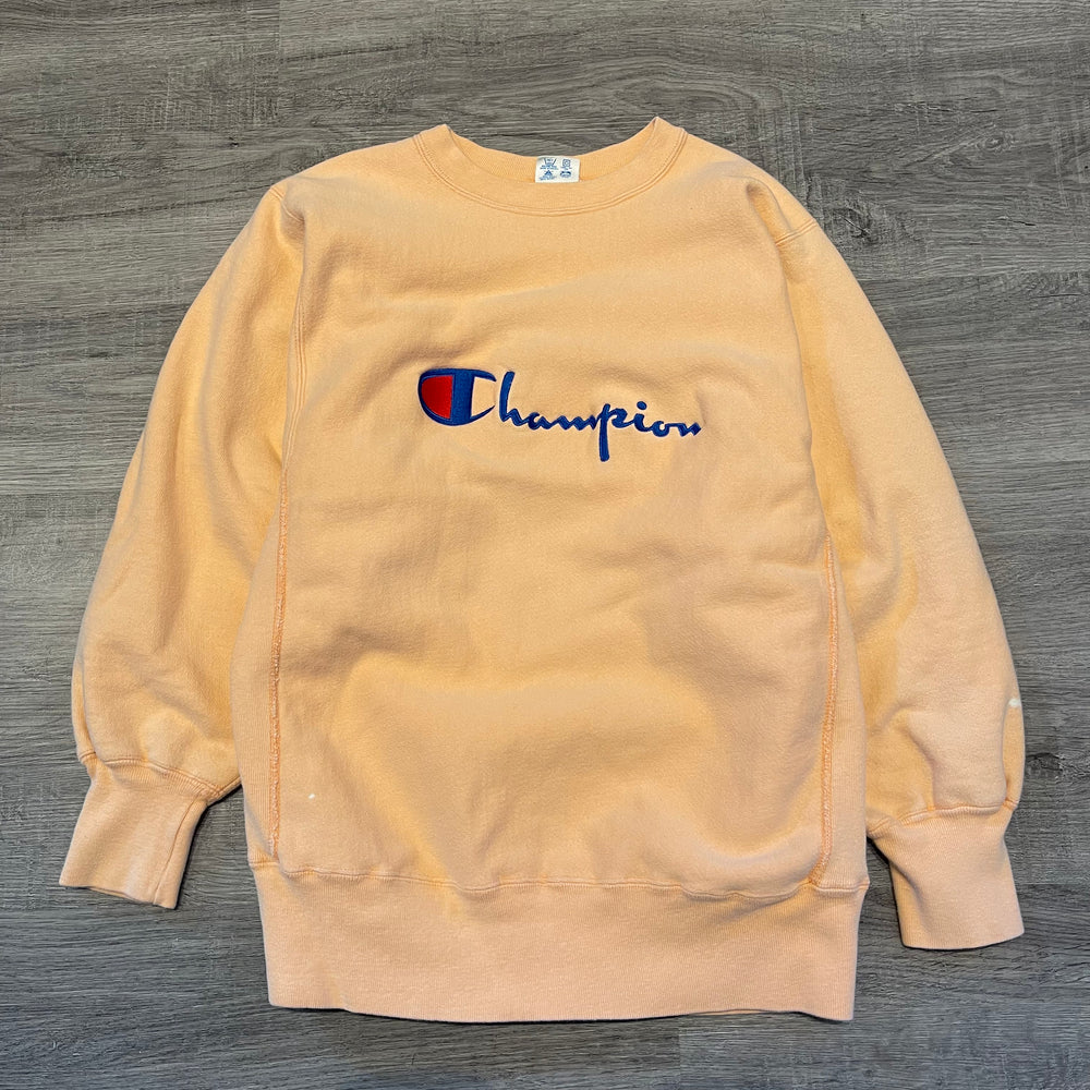 Vintage 90's CHAMPION Reverse Weave Script Sweatshirt – Vintage 