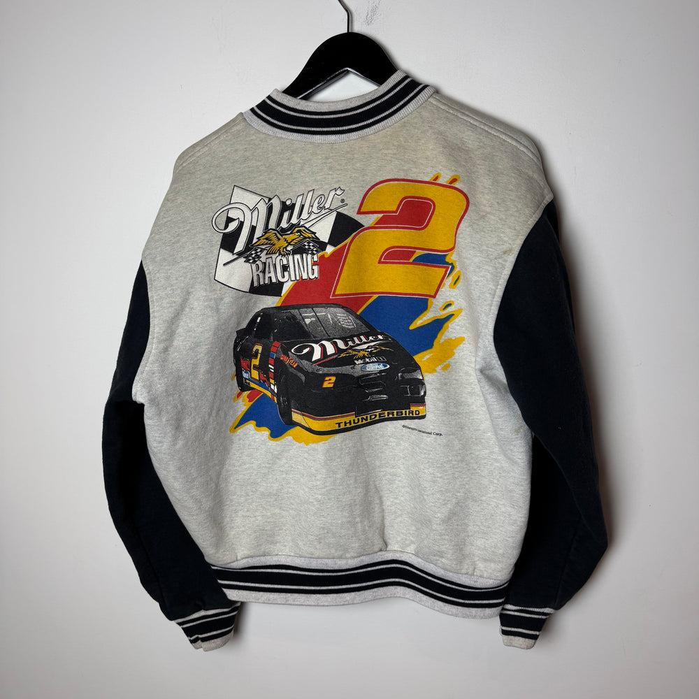 Vintage 90's NASCAR Racing Rusty Wallace Bomber Sweatshirt
