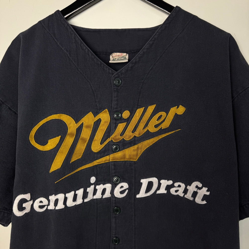 Vintage 90's MILLER GENUINE DRAFT Baseball Jersey Tshirt