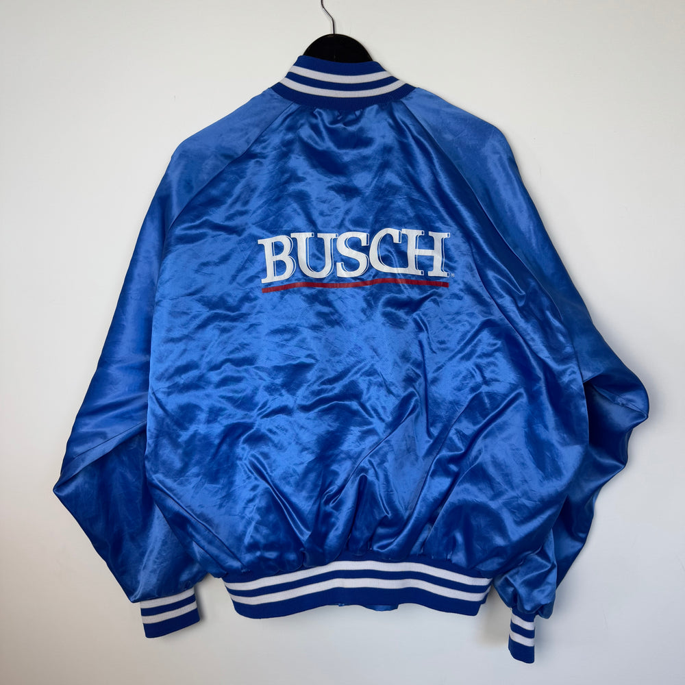 Vintage 1980's BUSCH Beer Promo Satin Bomber Jacket