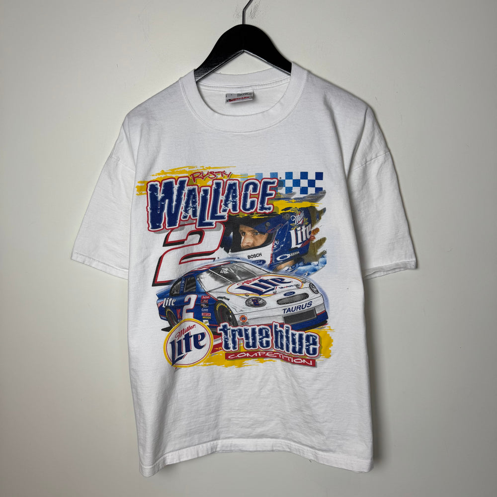 Vintage 90's NASCAR Miller Lite Beer Racing Tshirt