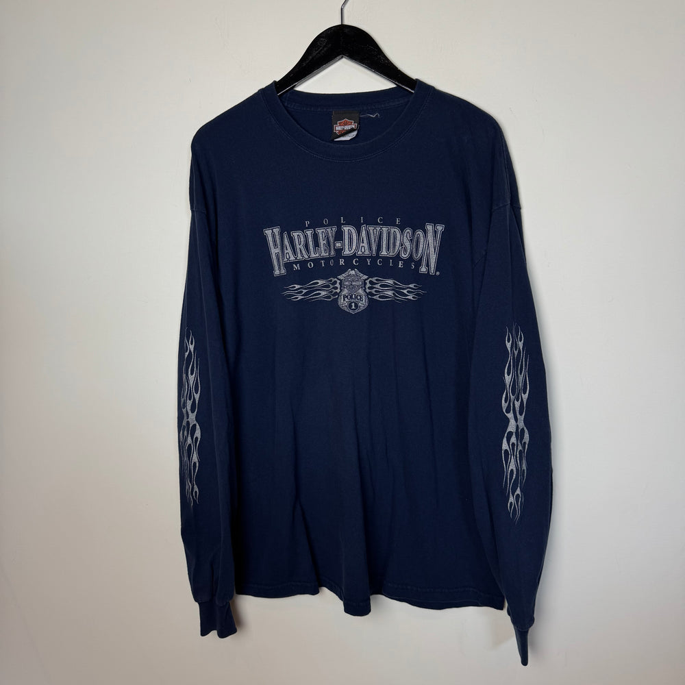 Vintage HARLEY DAVIDSON Police Long Sleeve Tshirt