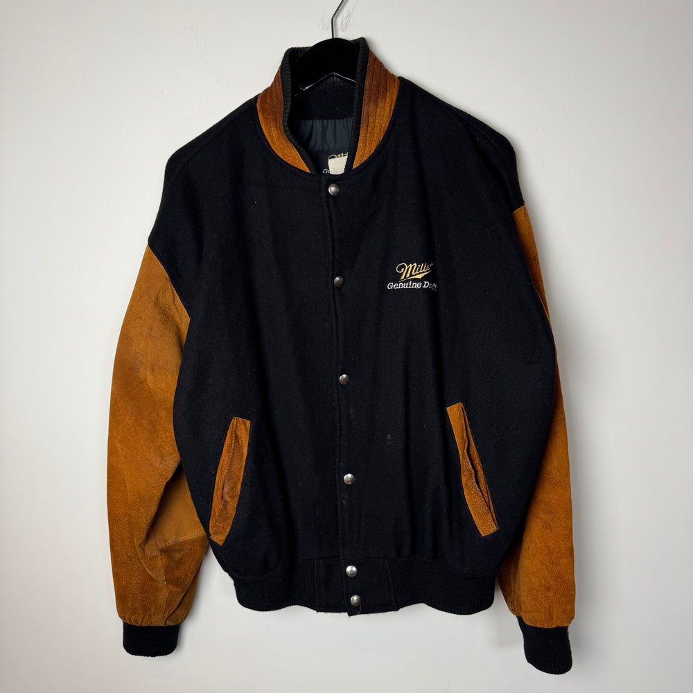 Vintage 90's MILLER Genuine Draft Beer Promo Bomber Jacket
