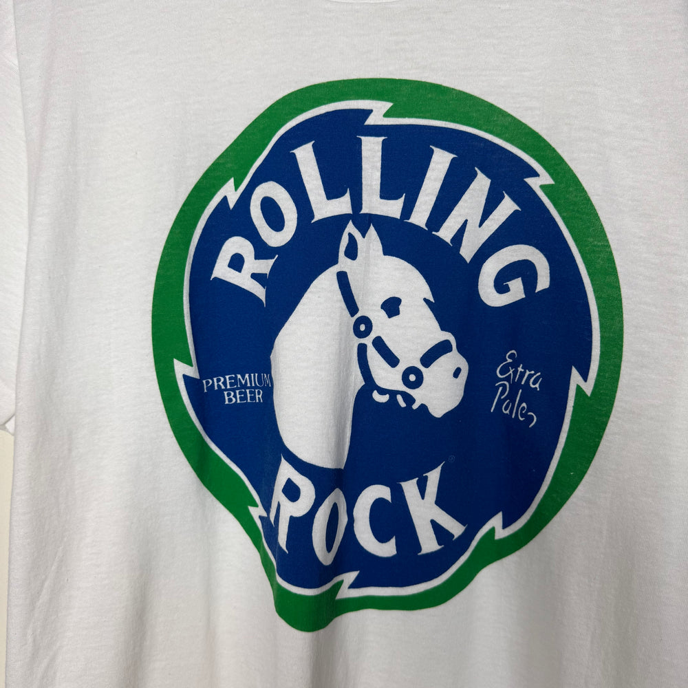 Vintage 1980's ROLLING ROCK Beer Promo Tshirt