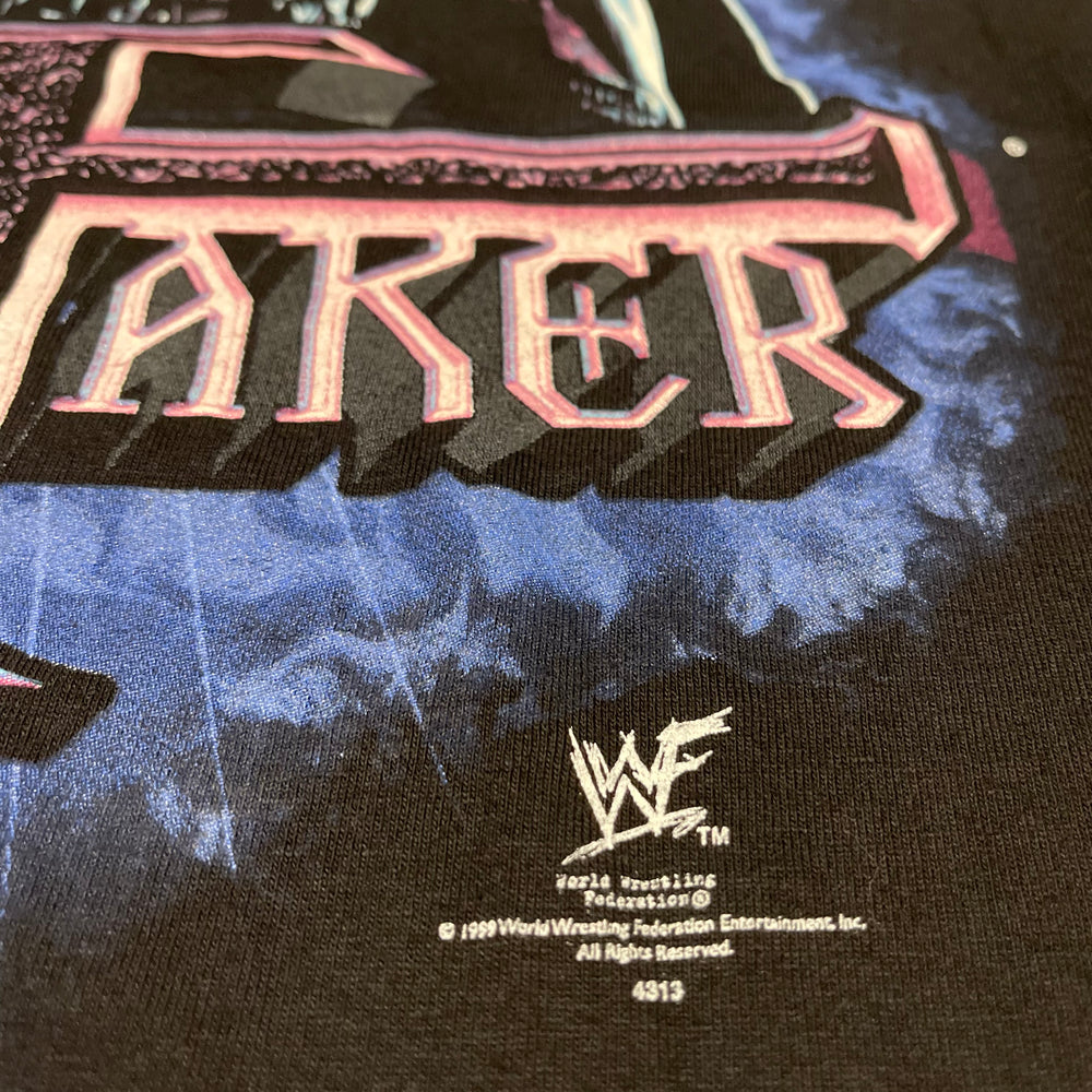 Vintage 1999 WWF The Undertaker Preacher of Darkness Tshirt