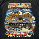 Vintage 1996 BIKE WEEK Down The Hatch Restaurant Pocket Tshirt