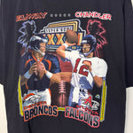 Vintage 90's NFL Super Bowl Elway VS. Chandler Starter Tshirt