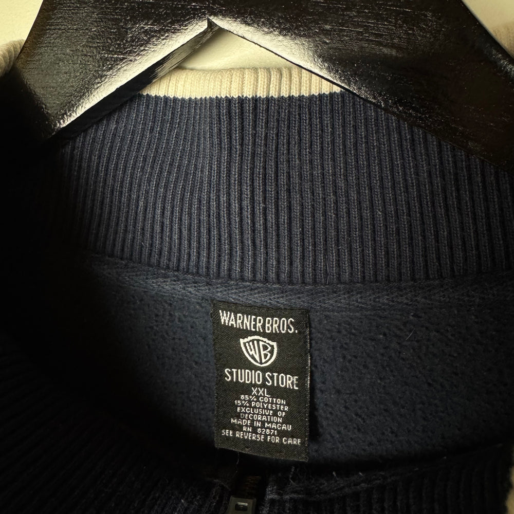 Vintage 90's LOONEY TUNES Embroidered 1/2 Zip Sweatshirt