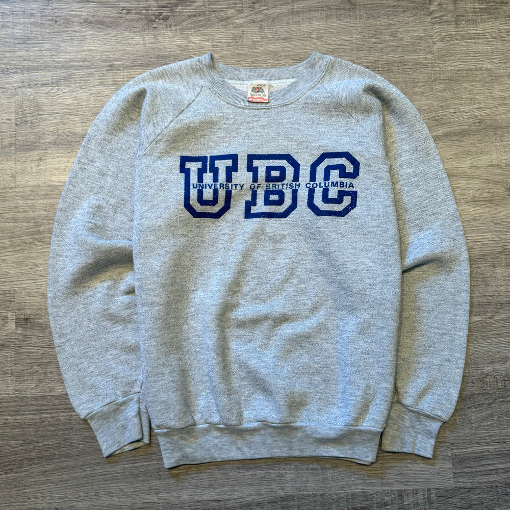 Vintage 1980's University of BRITISH COLUMBIA Canada Varsity Sweatshirt