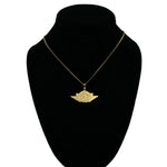 JUMPMAN Air Pendant and Chain: Gold Finish