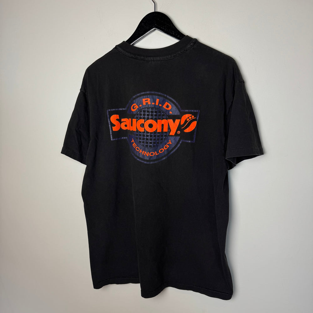 Vintage 90's SAUCONY G.R.I.D. Sneaker Tshirt