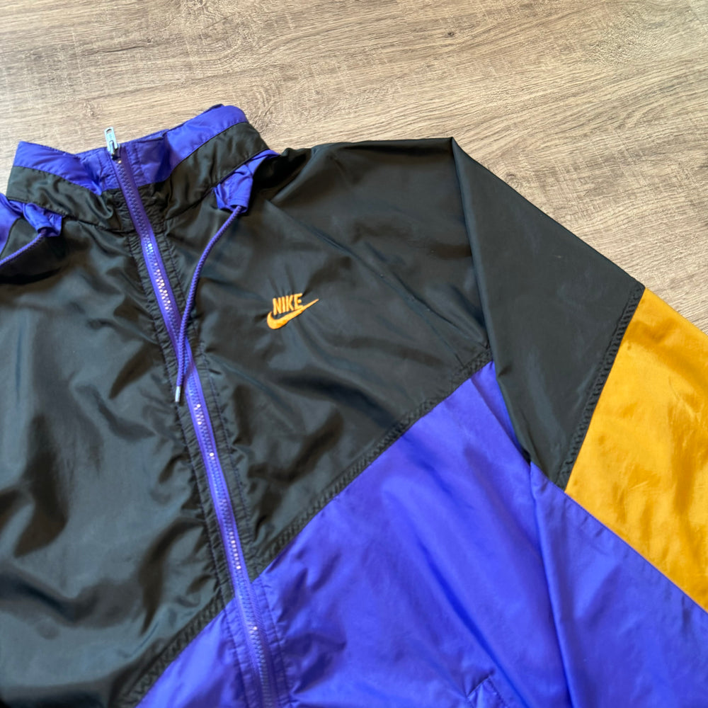 Vintage 90's NIKE Grey Tag Windbreaker Jacket