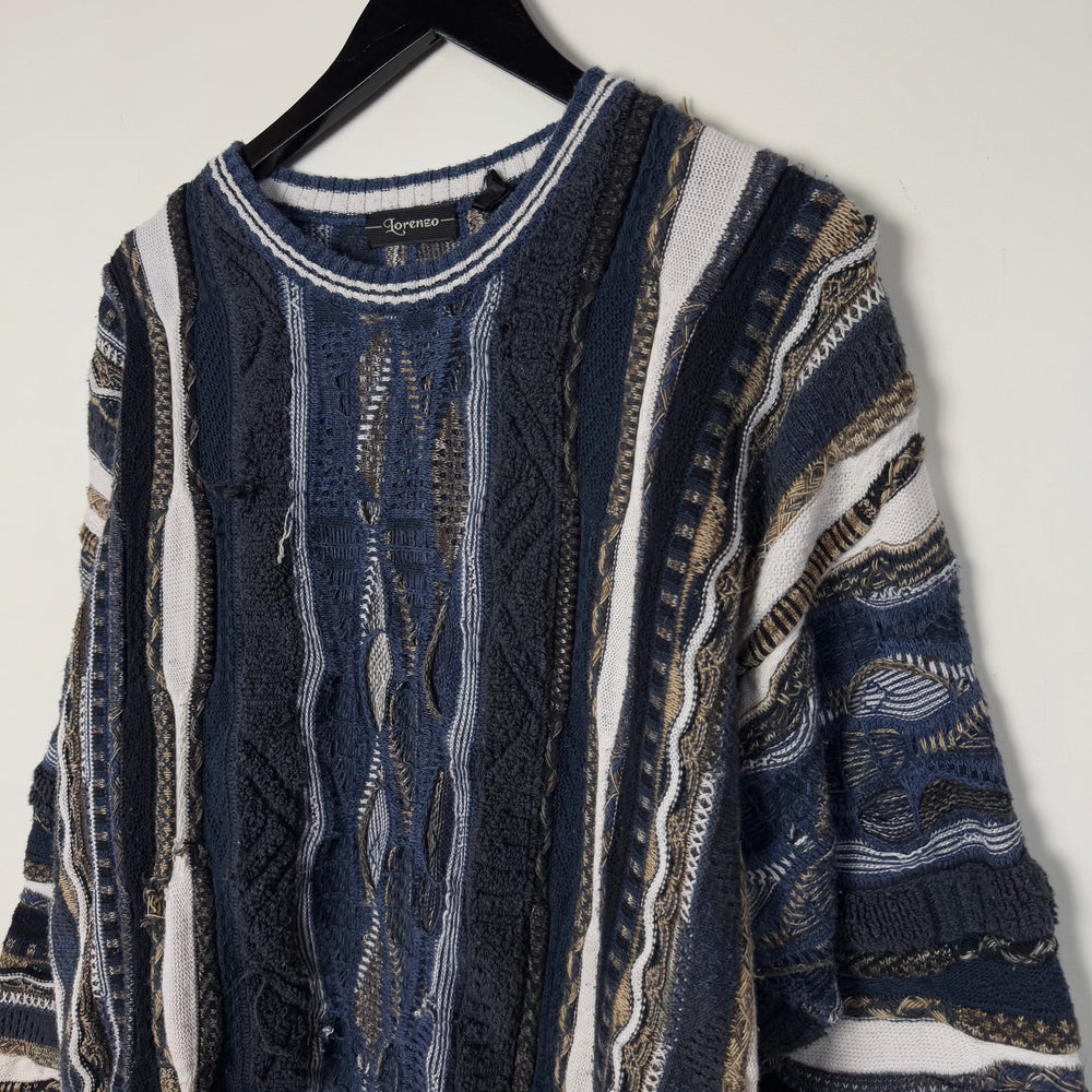 Vintage 90's 3D Cable Knit Sweater