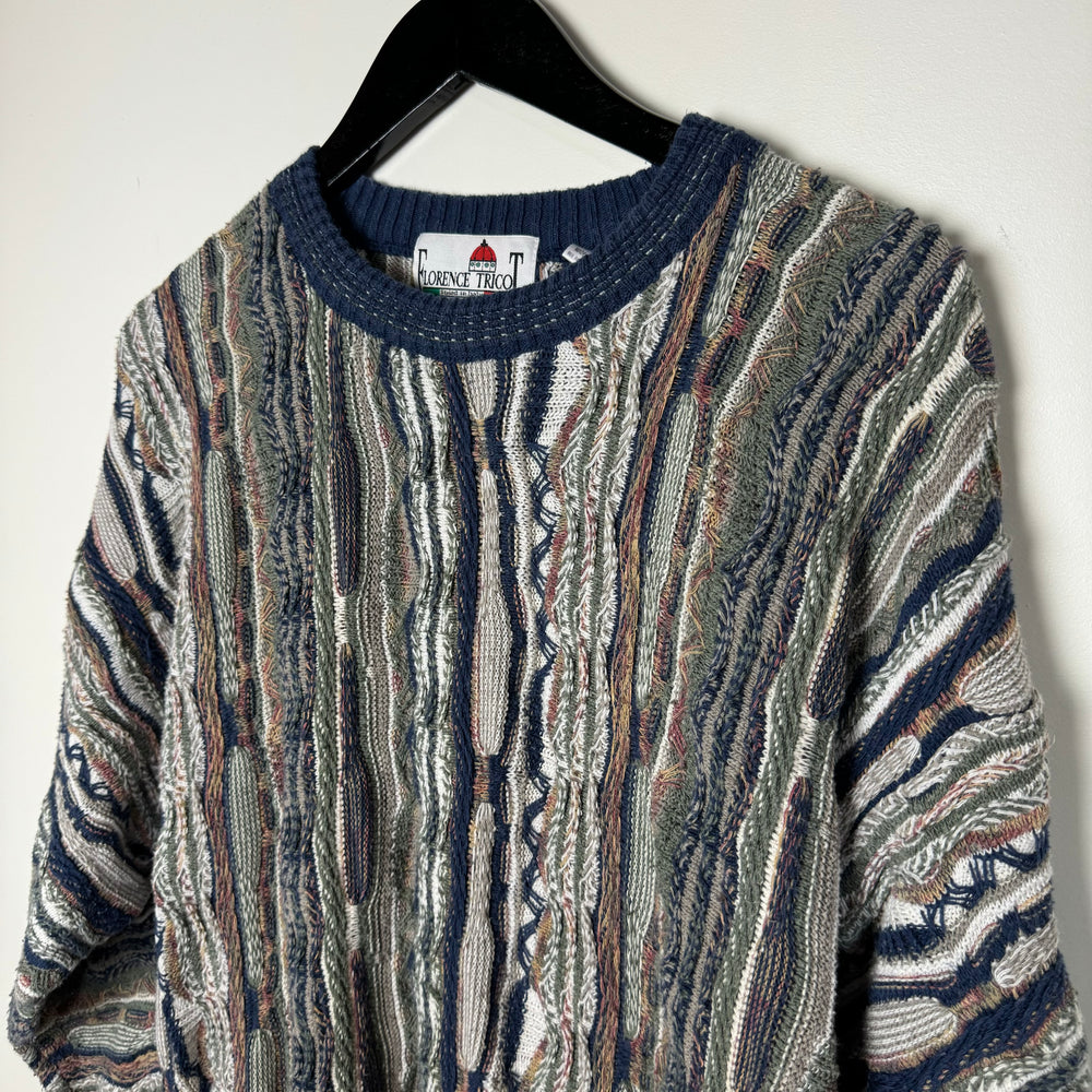 Vintage 90's COOGI Style Cable Knit Sweater