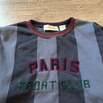 Vintage 90's PARIS SPORT CLUB Striped Sweatshirt