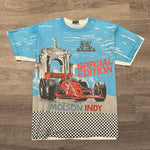 Vintage 1991 MOLSON INDY Toronto Racing All Over Print Tshirt