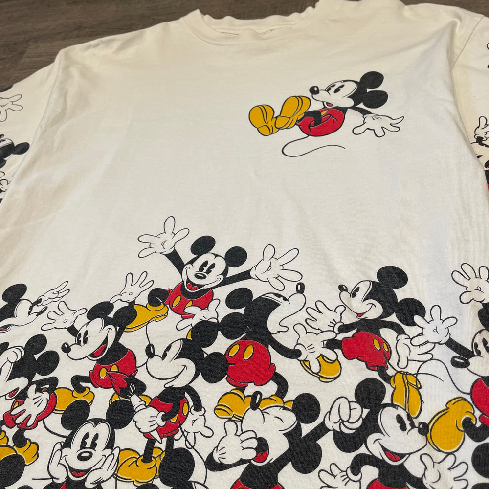 Vintage 90s Disney MICKEY MOUSE All Over Print Tshirt