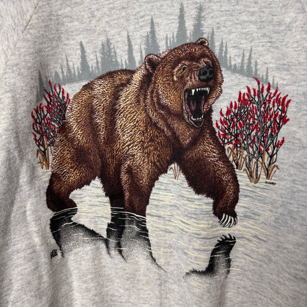 Vintage 90's Grizzly Bear WILDLIFE Sweatshirt