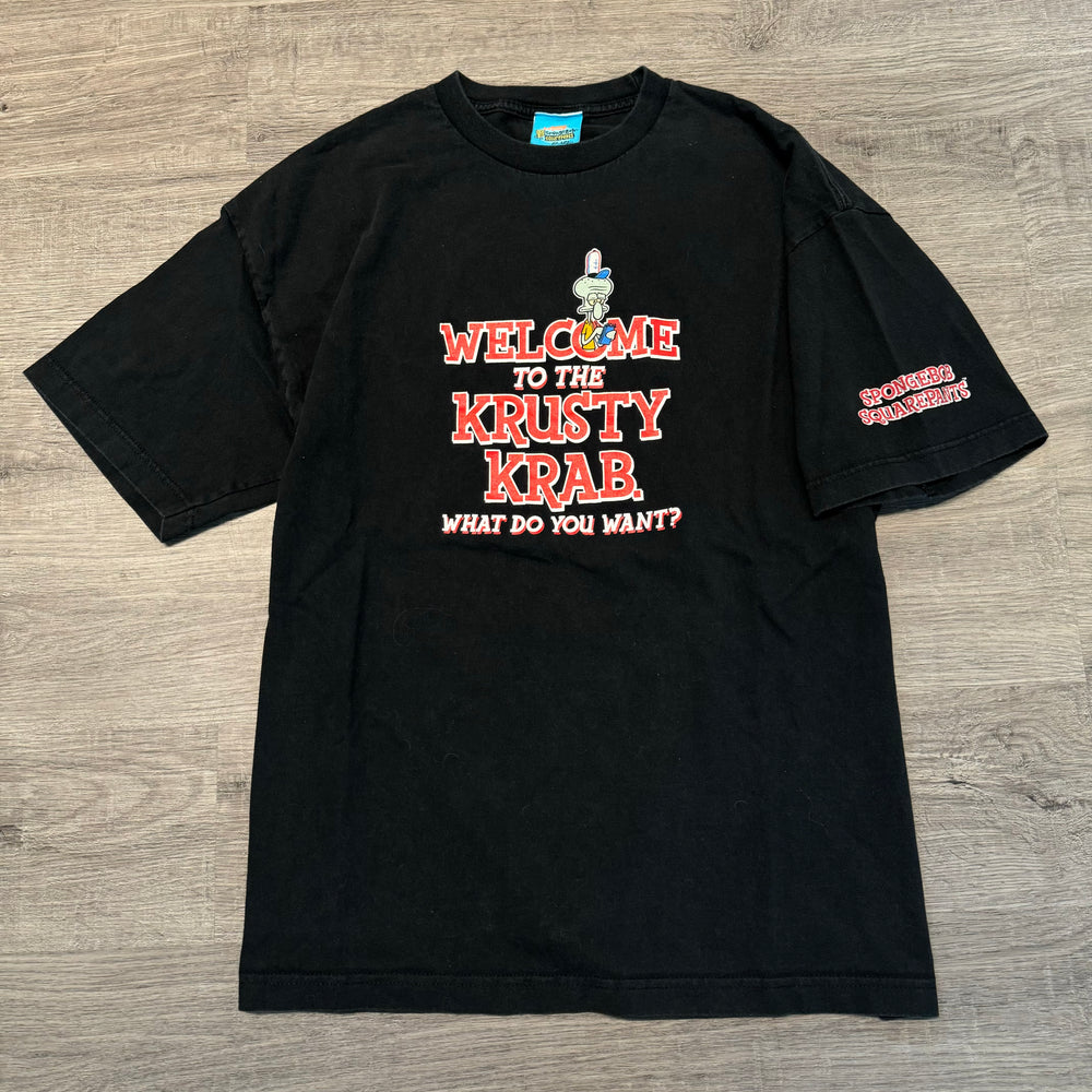 Vintage 2002 SPONGEBOB Krusty Krab Restaurant Tshirt