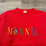Vintage 90's DISNEY Minnie Mouse Embroidered Sweatshirt