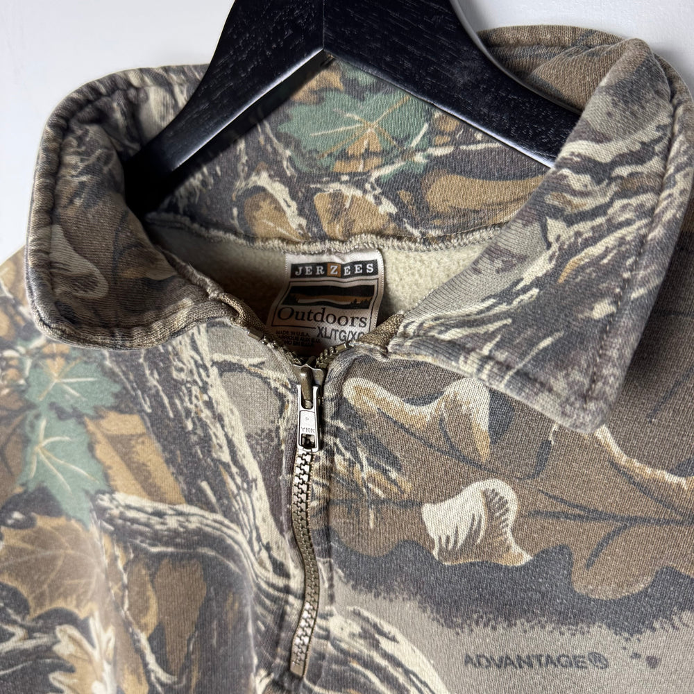 Vintage 90's CAMO 1/4 Zip Sweatshirt