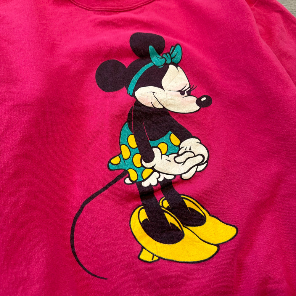Vintage 90's DISNEY Minnie Mouse Short Sleeve Sweatshirt
