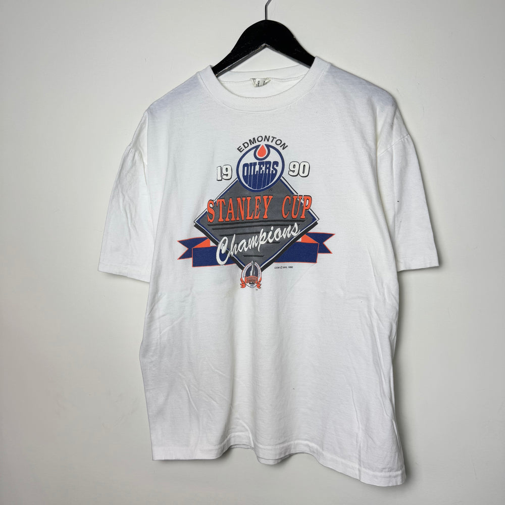 Vintage 1990 NHL Edmonton OILERS Tshirt