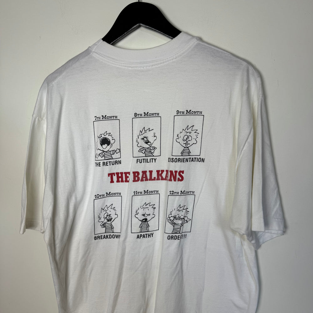 Vintage 90's CALVIN & HOBBES Operation Joint Guard Cartoon Tshirt