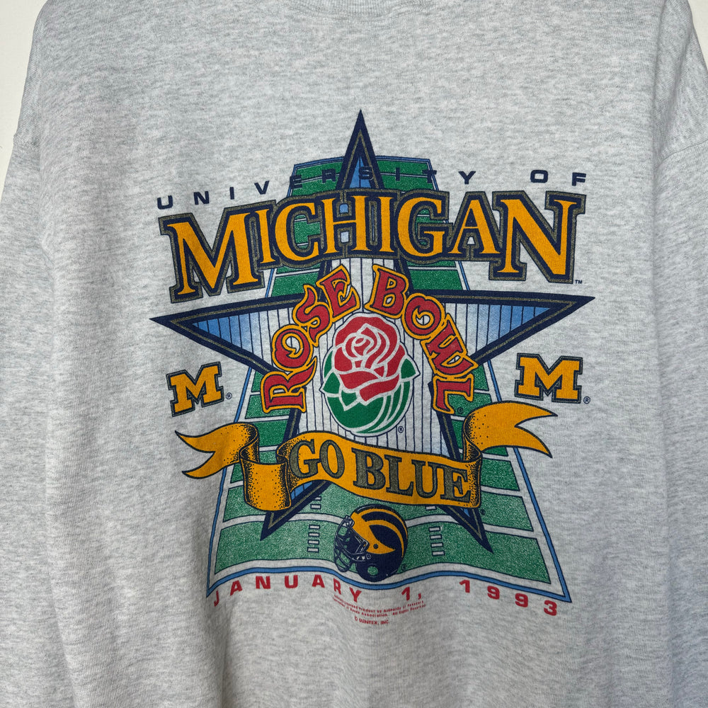 Rare Vintage 1993 University of MICHIGAN Rose Bowl Varsity Sweatshirt