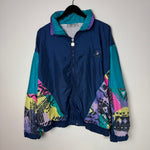 Vintage 90's GIVENCHY Activewear Patterned Nylon Tracksuit Set Top & Bottoms
