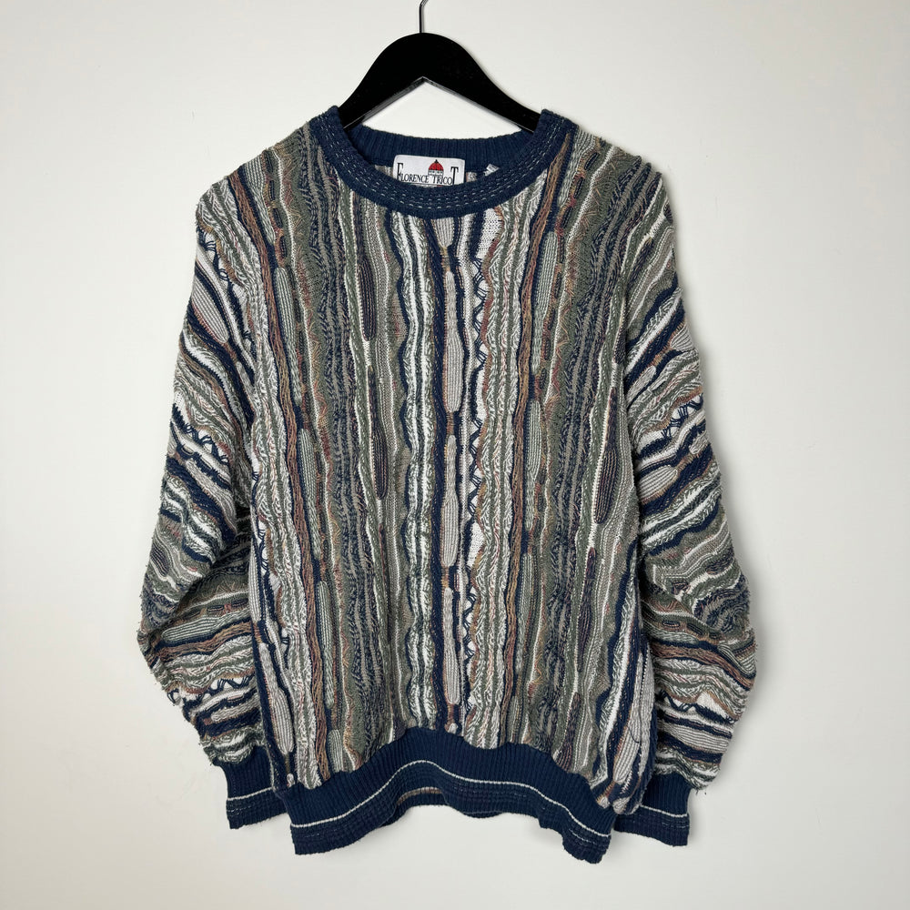 Vintage 90's COOGI Style Cable Knit Sweater