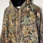 Vintage Real Tree CAMO Thermal Lined Hoodie Sweatshirt