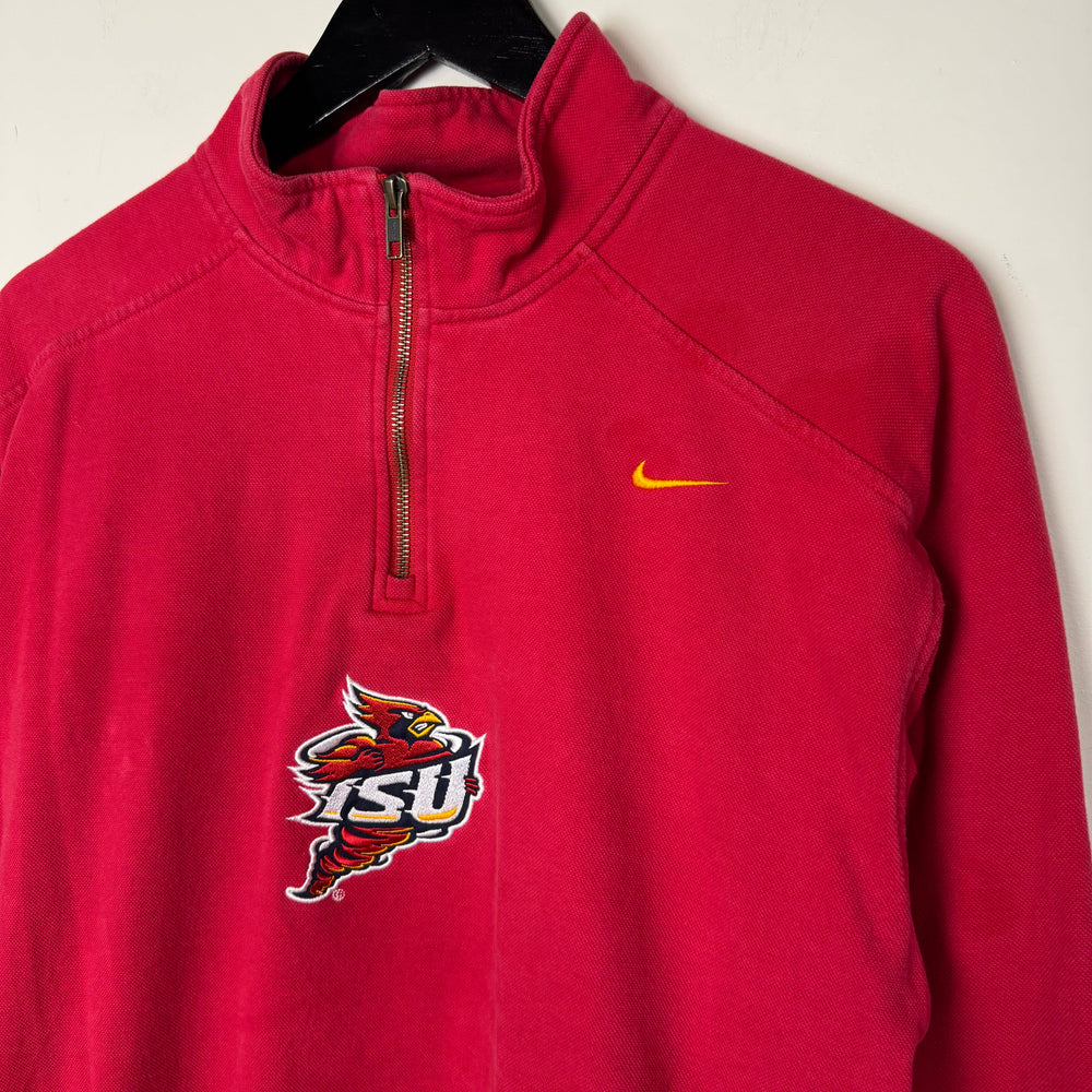 Vintage 90's IOWA STATE Cyclones NIKE Varsity 1/4 Zip Sweatshirt
