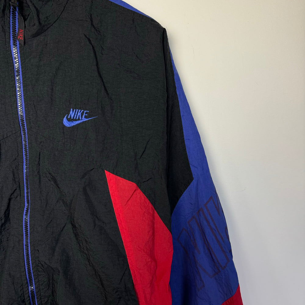 Vintage 90's NIKE Grey Tag Windbreaker Jacket