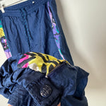 Vintage 90's GIVENCHY Activewear Patterned Nylon Tracksuit Set Top & Bottoms