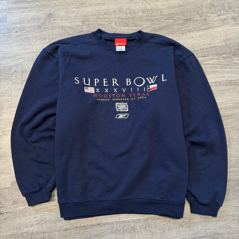 Vintage 2004 NFL Super Bowl Reebok Sweatshirt