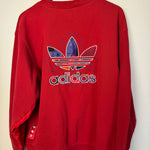 ADIDAS Trefoil Logo Cargo Pocket Crewneck Sweatshirt
