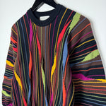 Vintage 90's TUNDRA Multi Colour Cable Knit Sweater