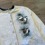 Vintage 90's WILDLIFE Bird Cardigan Sweatshirt
