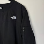 THE NORTH FACE Crewneck Nylon Overlay Sweatshirt