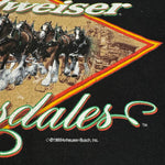 Vintage 1999 BUDEWEISER Clydesdales Beer Promo Tshirt