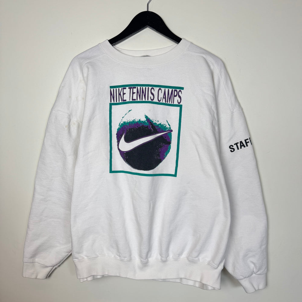 Rare Vintage 90's NIKE Tennis Camps Staff Crewneck Sweatshirt