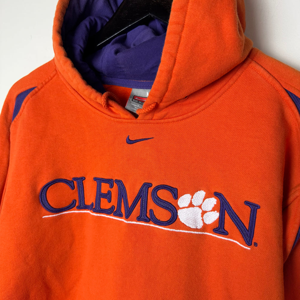 Vintage CLEMSON University NIKE Varsity Hoodie Sweatshirt